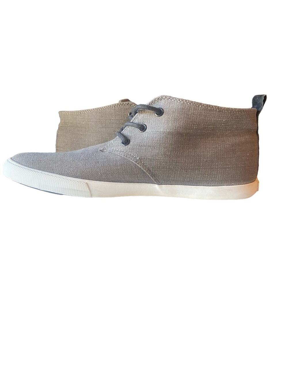 Ben Sherman Bristol Gray Canvas Mid-Top Chukka Sneakers Blokecore Mens Size, 11